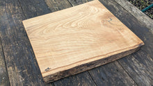 Load image into Gallery viewer, Sweet Chestnut chopping board with dark blue highlights