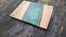 Load image into Gallery viewer, Chestnut and Green Resin cheeseboard