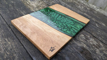 Load image into Gallery viewer, Chestnut and Green Resin cheeseboard