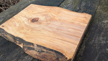 Load image into Gallery viewer, Spalted sycamore with amber resin 50cm x 34cm