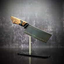 Load image into Gallery viewer, 120mm Lightning Nakiri Veg Knife | Handmade Kitchen Knives