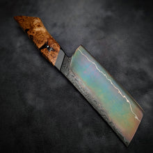 Load image into Gallery viewer, 120mm Lightning Nakiri Veg Knife | Handmade Kitchen Knives