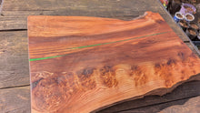 Load image into Gallery viewer, Wych elm green chefs board 70cm x 49cm