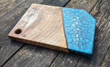 Load image into Gallery viewer, Blue silver Walnut resin board
