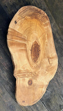 Load image into Gallery viewer, London plane serving board with orange highlights
