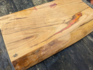 Chestnut Chefs board with fire highlights