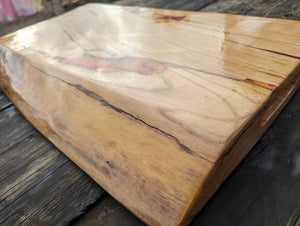 Chestnut Chefs board with fire highlights