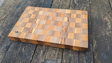 Load image into Gallery viewer, Walnut and spalted Beech end grain board
