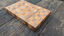 Load image into Gallery viewer, Walnut and spalted Beech end grain board

