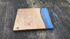 Chestnut and blue mini cheeseboard