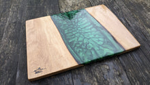 Load image into Gallery viewer, Chestnut and Green Resin cheeseboard
