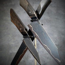 Load image into Gallery viewer, Wrought Iron Three Piece Set | Handmade Kitchen Knives
