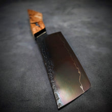 Load image into Gallery viewer, 120mm Lightning Nakiri Veg Knife | Handmade Kitchen Knives
