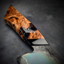 Load image into Gallery viewer, 120mm Lightning Nakiri Veg Knife | Handmade Kitchen Knives
