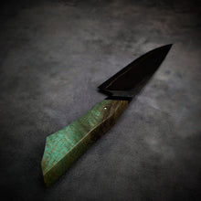 Load image into Gallery viewer, 170mm Sea Blue Utility Knife | Handmade Kitchen Knives
