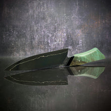 Load image into Gallery viewer, 170mm Sea Blue Utility Knife | Handmade Kitchen Knives
