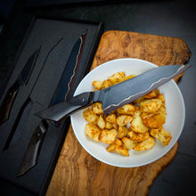 Load image into Gallery viewer, Wrought Iron Three Piece Set | Handmade Kitchen Knives
