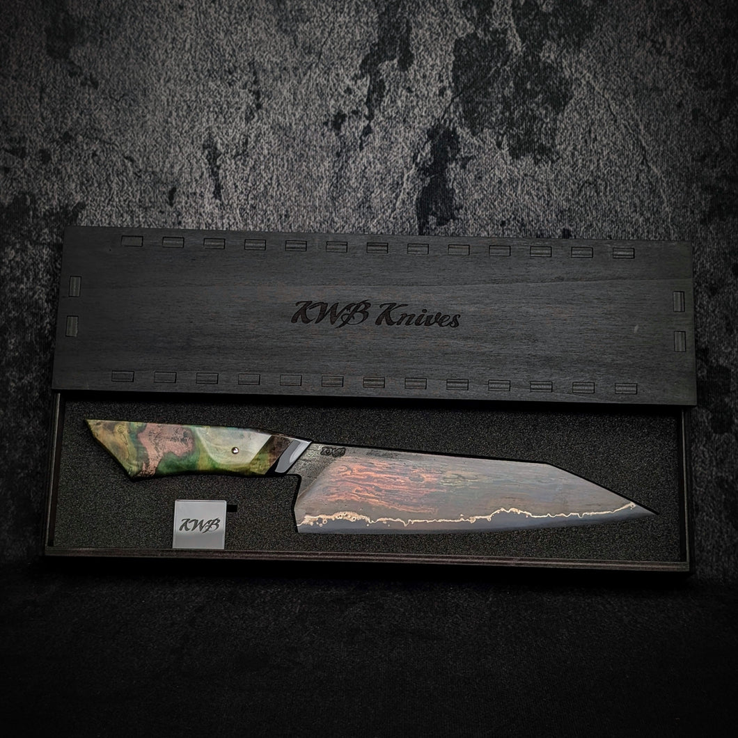 210mm Wrought iron Gyuto Chef Knife | Handmade Kitchen Knives
