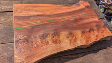Load image into Gallery viewer, Wych elm green chefs board 70cm x 49cm
