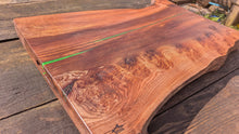 Load image into Gallery viewer, Wych elm green chefs board 70cm x 49cm
