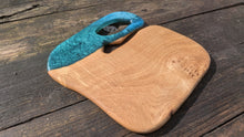 Load image into Gallery viewer, Chestnut and Resin rabbit board 29cm by 29cm
