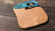 Load image into Gallery viewer, Chestnut and Resin rabbit board 29cm by 29cm

