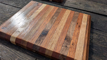 Load image into Gallery viewer, Mahogany stripes chopping board 38x30cm
