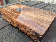 Load image into Gallery viewer, Personal Walnut with sky blue resin highlight
