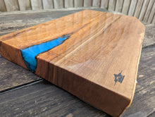 Load image into Gallery viewer, Cornish Walnut with blue resin edge
