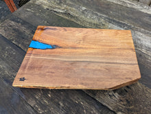 Load image into Gallery viewer, Cornish Walnut with blue resin edge
