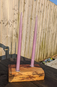 Yew Two candle holder