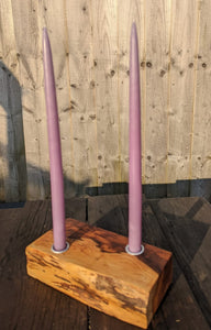 Yew Two candle holder